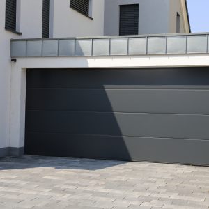 Modern new garage door (sectional door)