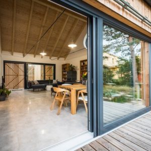 Création d'une ouverture et installation baie vitrée